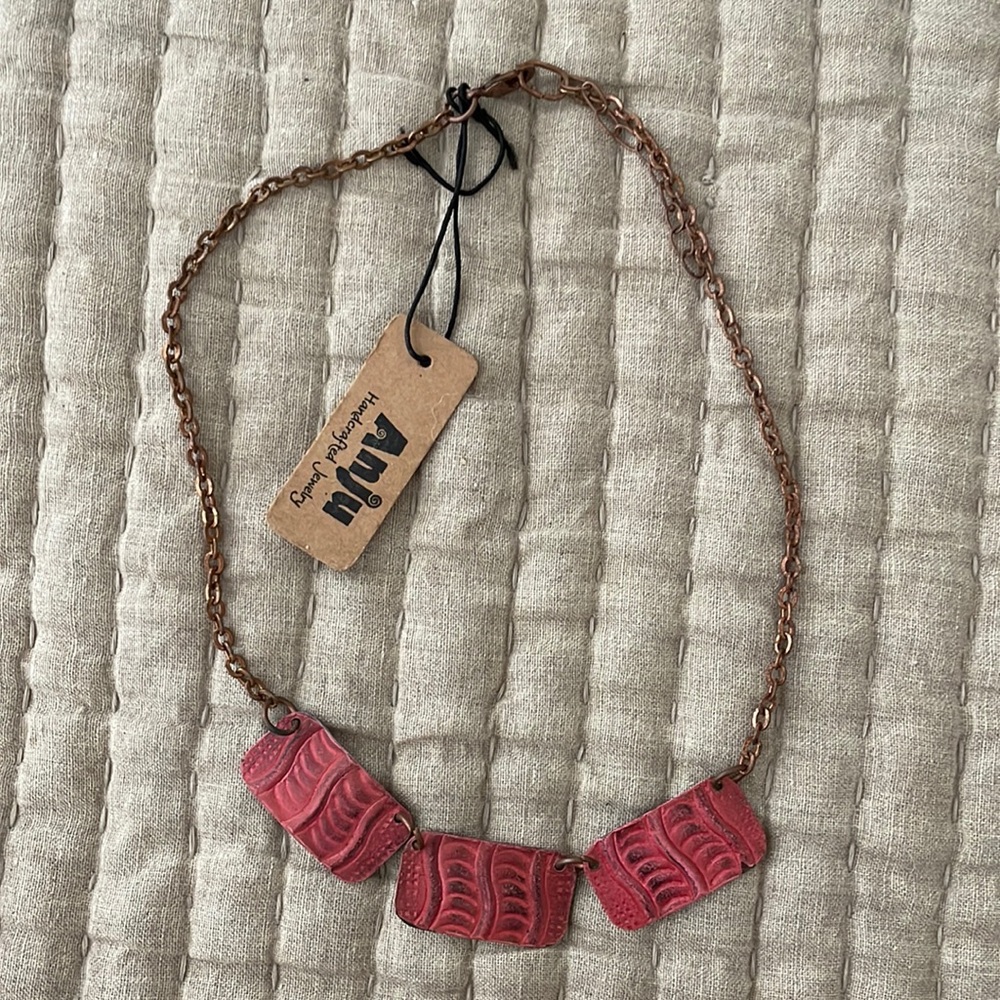 Anju copper patina necklace